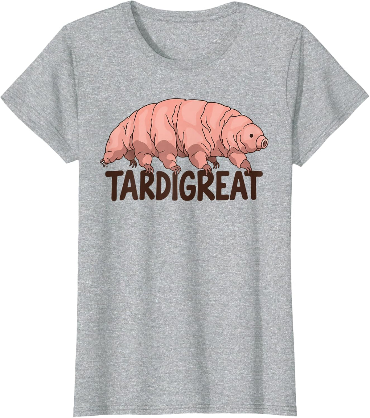 Tardigrade Water Bear Tardigreat Microbiology Science T-Shirt - Heather Grey