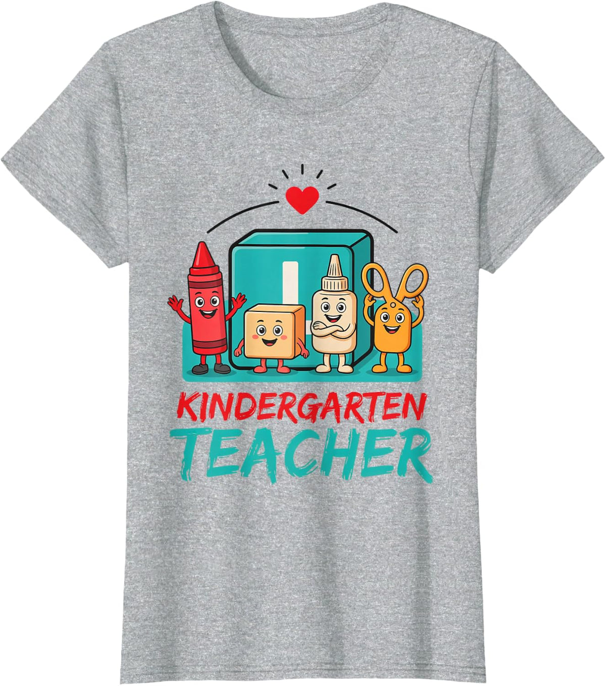 Kindergarten Teacher Educator Instructors Teaching T-Shirt - Heather Grey