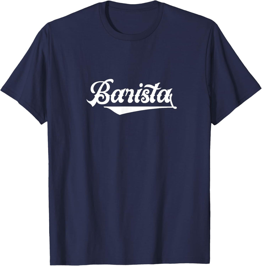 Barista Coffeemaker Baristas Espresso Coffee T-Shirt - Navy Blue