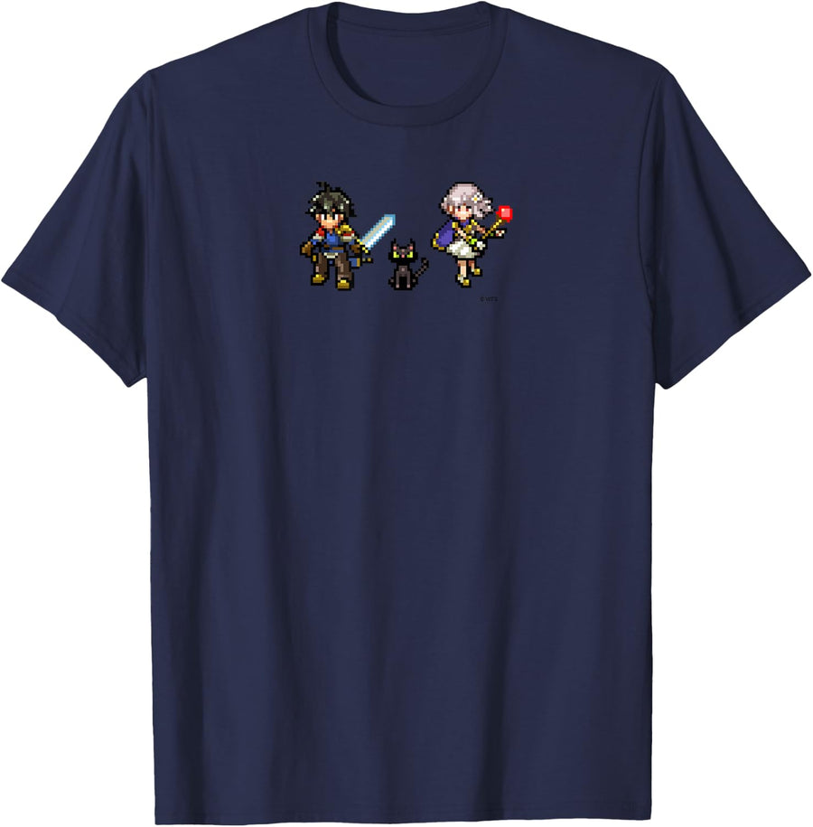 Pixel Art T-Shirt - Navy Blue