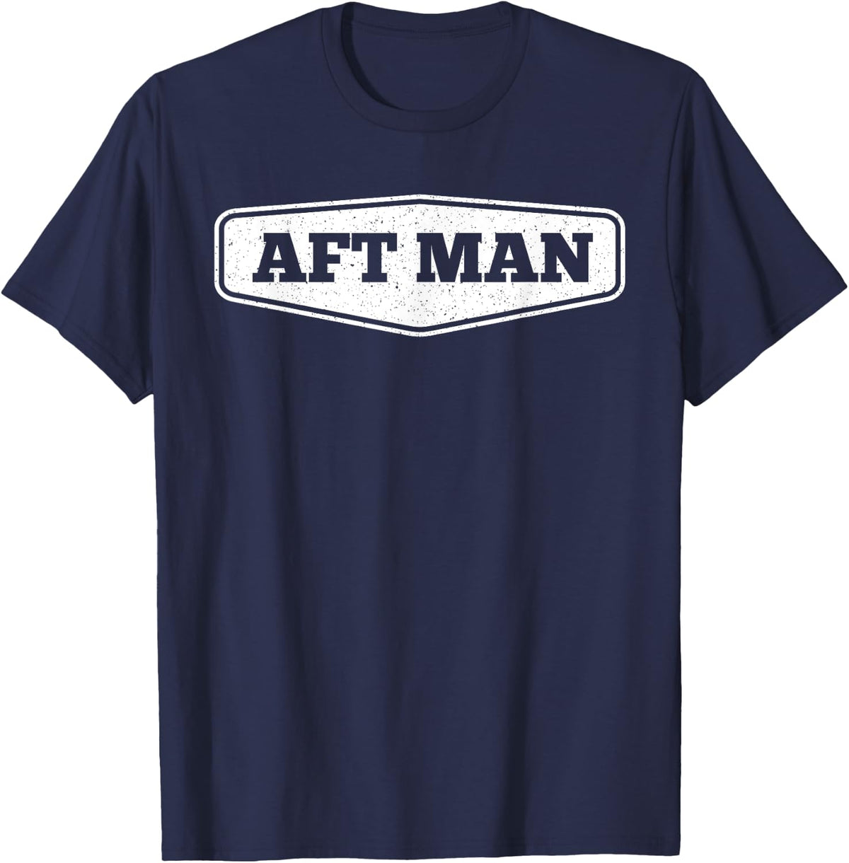 Funny Boat Shirt - Aft Man T-Shirt - Navy Blue