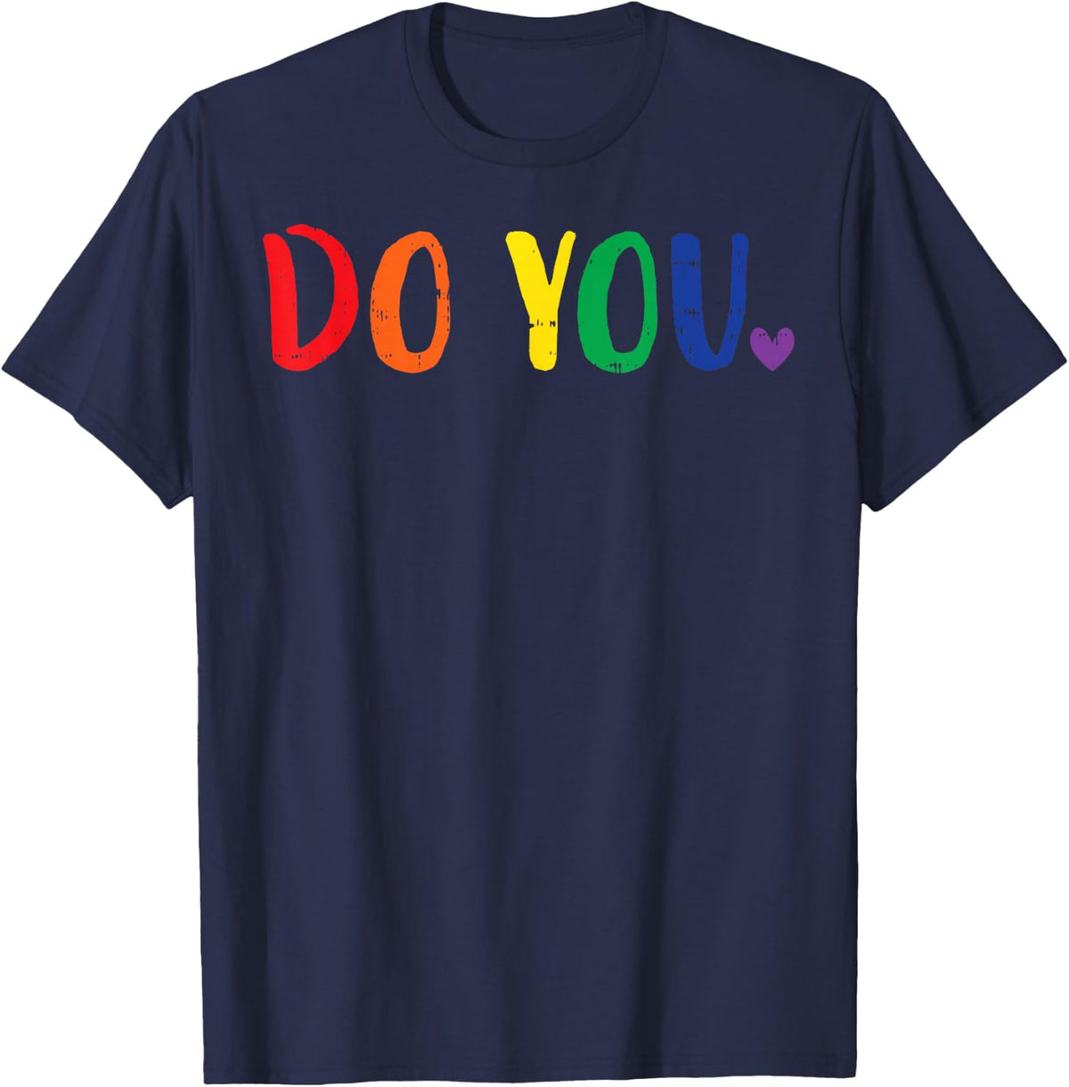 Have Rainbow Flag Pride Month Straight Ally T-Shirt - Navy Blue