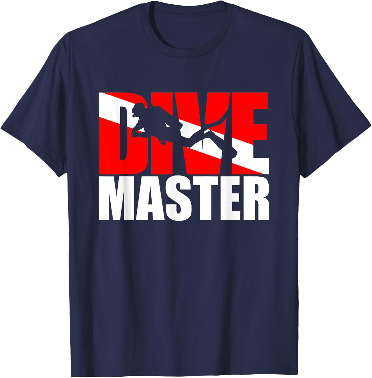 Dive Master Scuba Diving Gift T-Shirt - Navy Blue