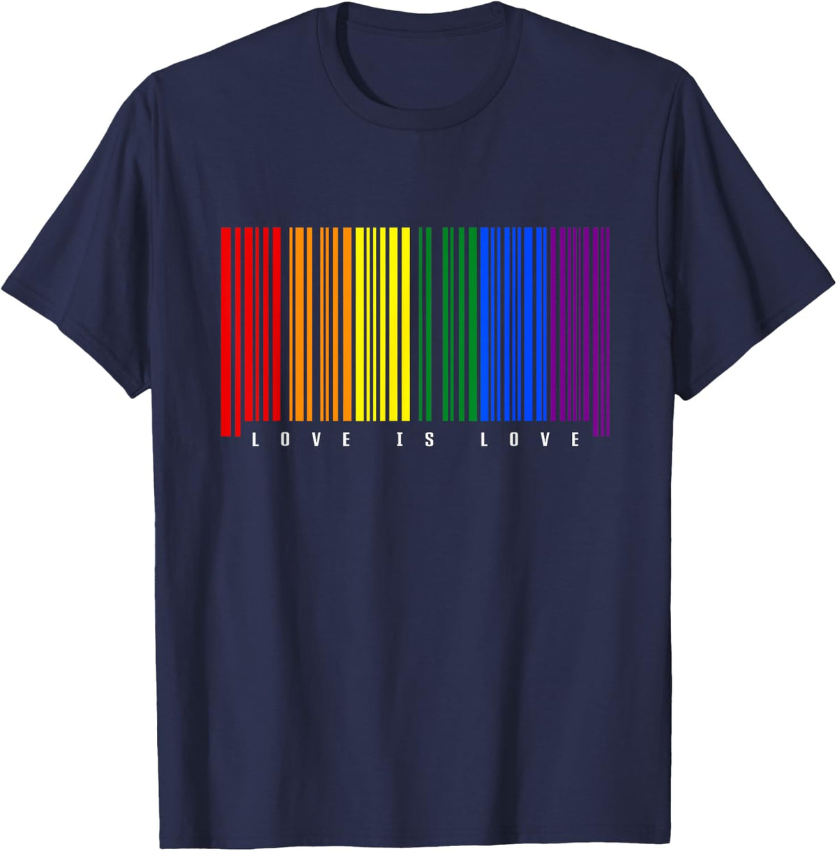 LGBTQ Gay Pride T-Shirt - Navy Blue