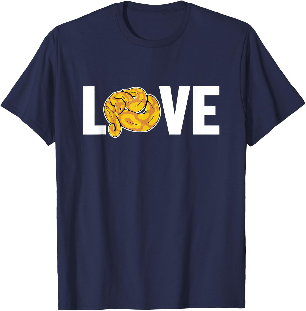 Love Snake Owner Snake Lover Pythonidae Banana Ball Python T-Shirt - Navy Blue