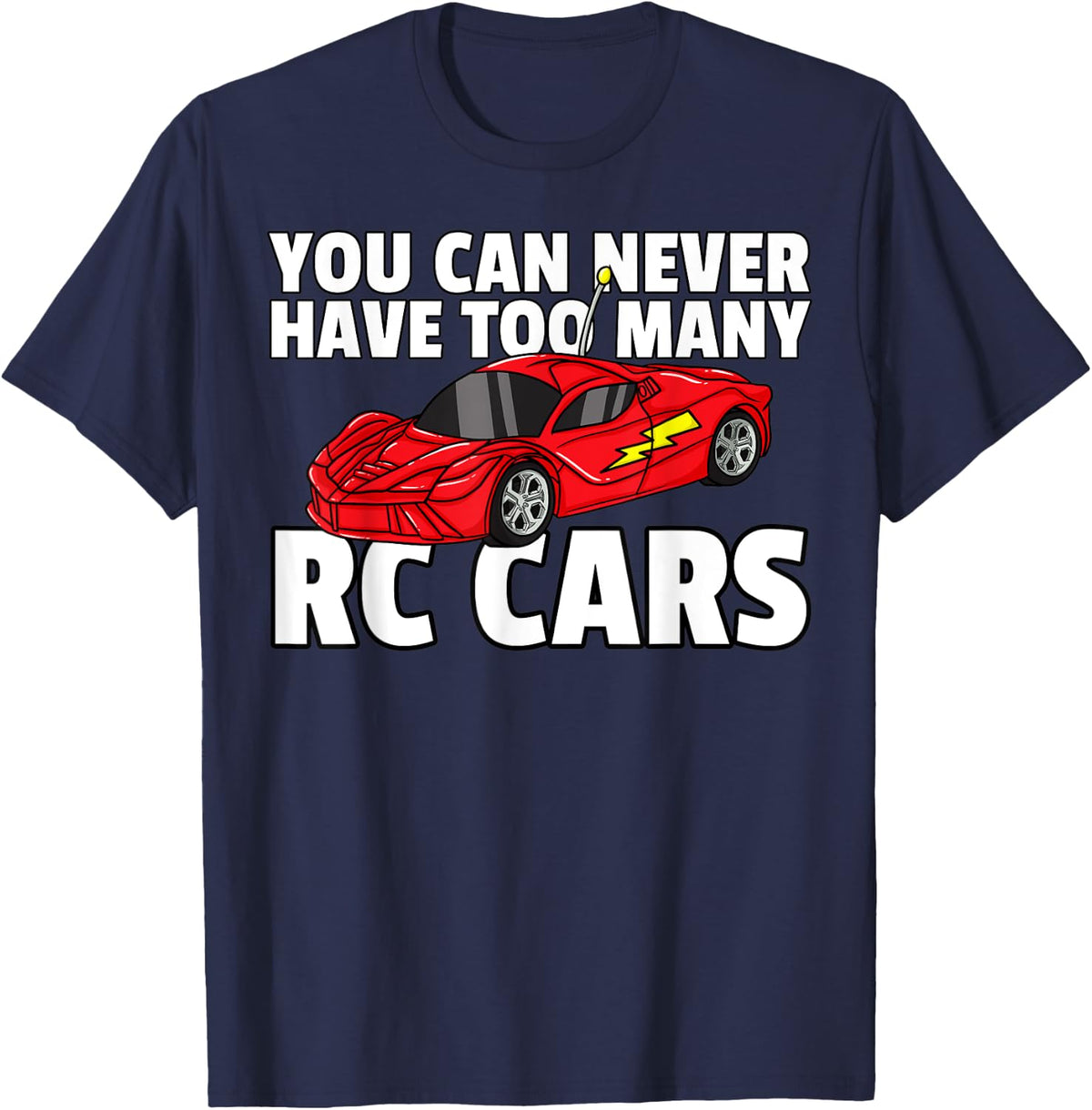 RC Car Gift Race For RC Racer T-Shirt - Navy Blue