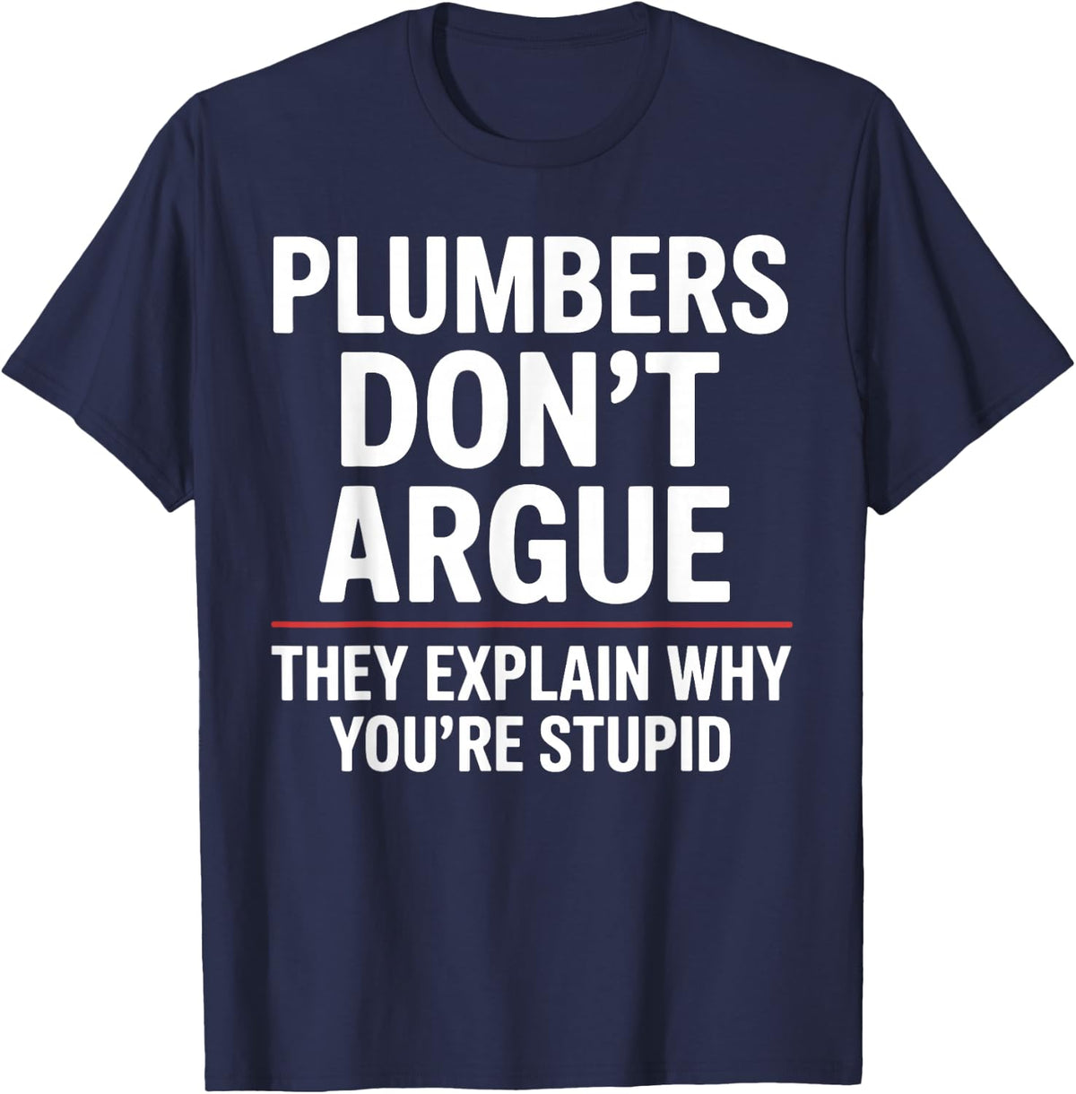 Best Plumber Art for Men Women Plumbing Pipefitter Plumber T-Shirt - Navy Blue