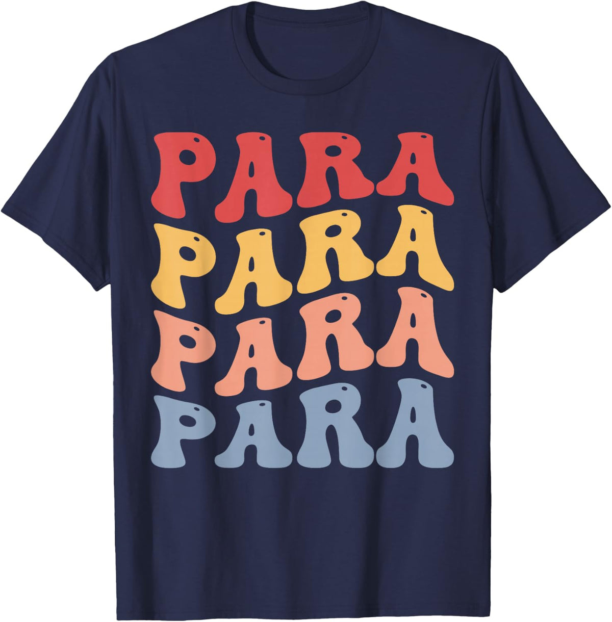 para Groovy Paraprofessional T-Shirt - Navy Blue