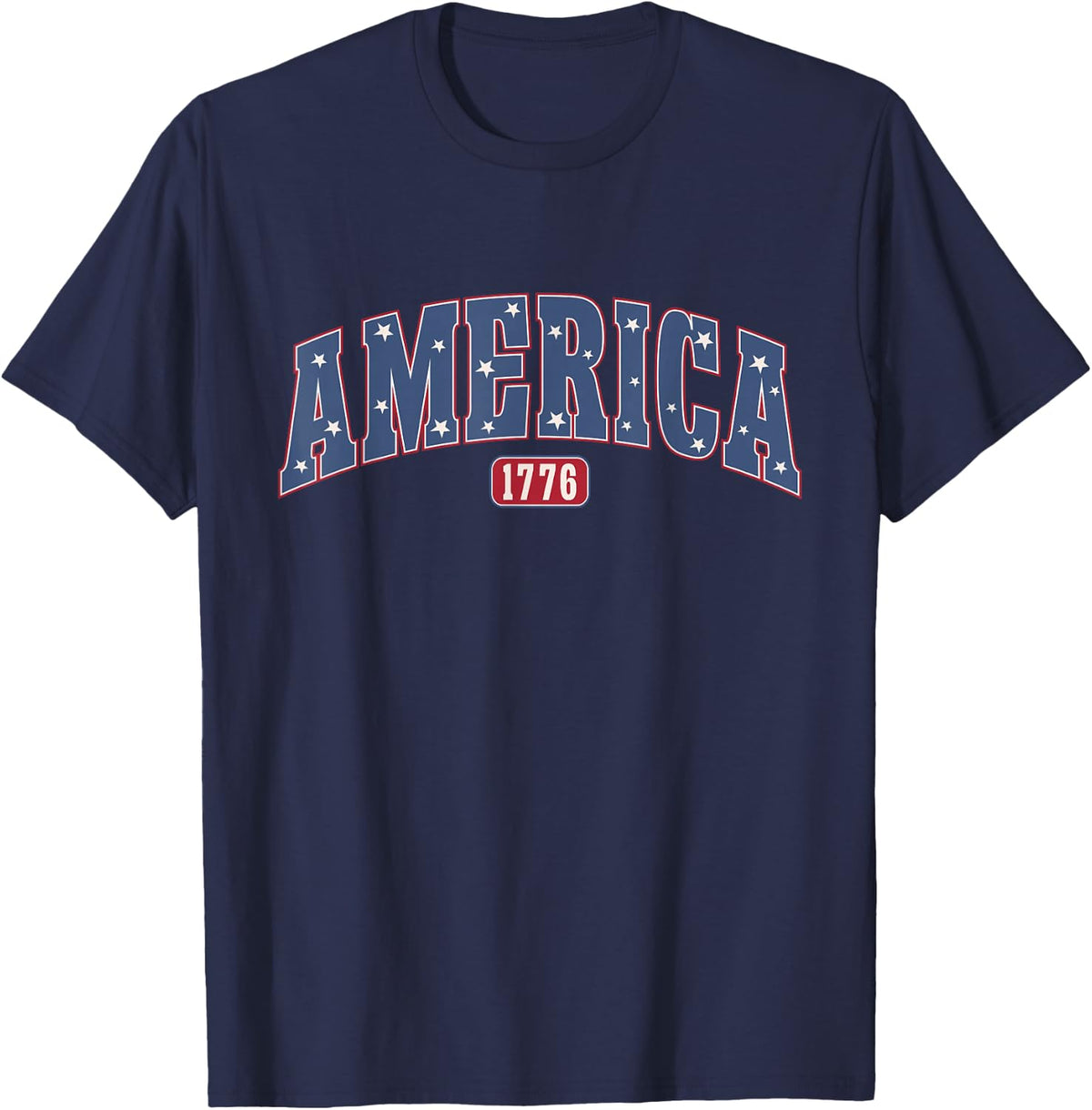 USA Since 1776 Flag American Independence 4th July Patriotic T-Shirt - Navy Blue
