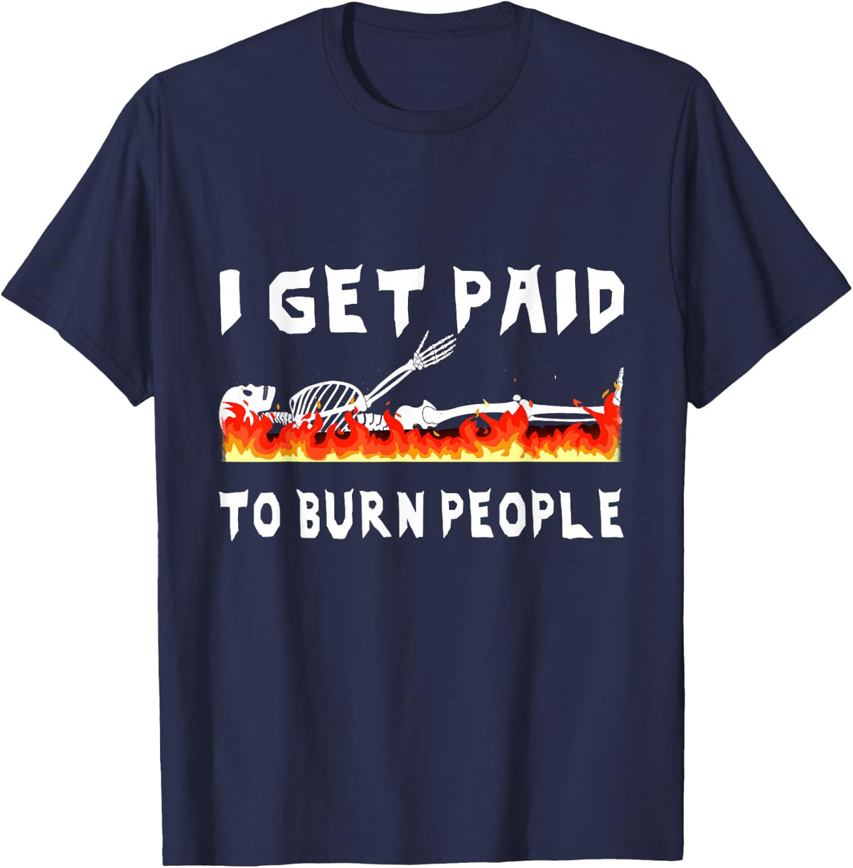 Funny Funeral Director Crematory Mortician Cremation Tee T-Shirt - Navy Blue