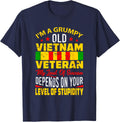 Im A Grumpy Old Vietnam Veteran T-Shirt - Navy Blue