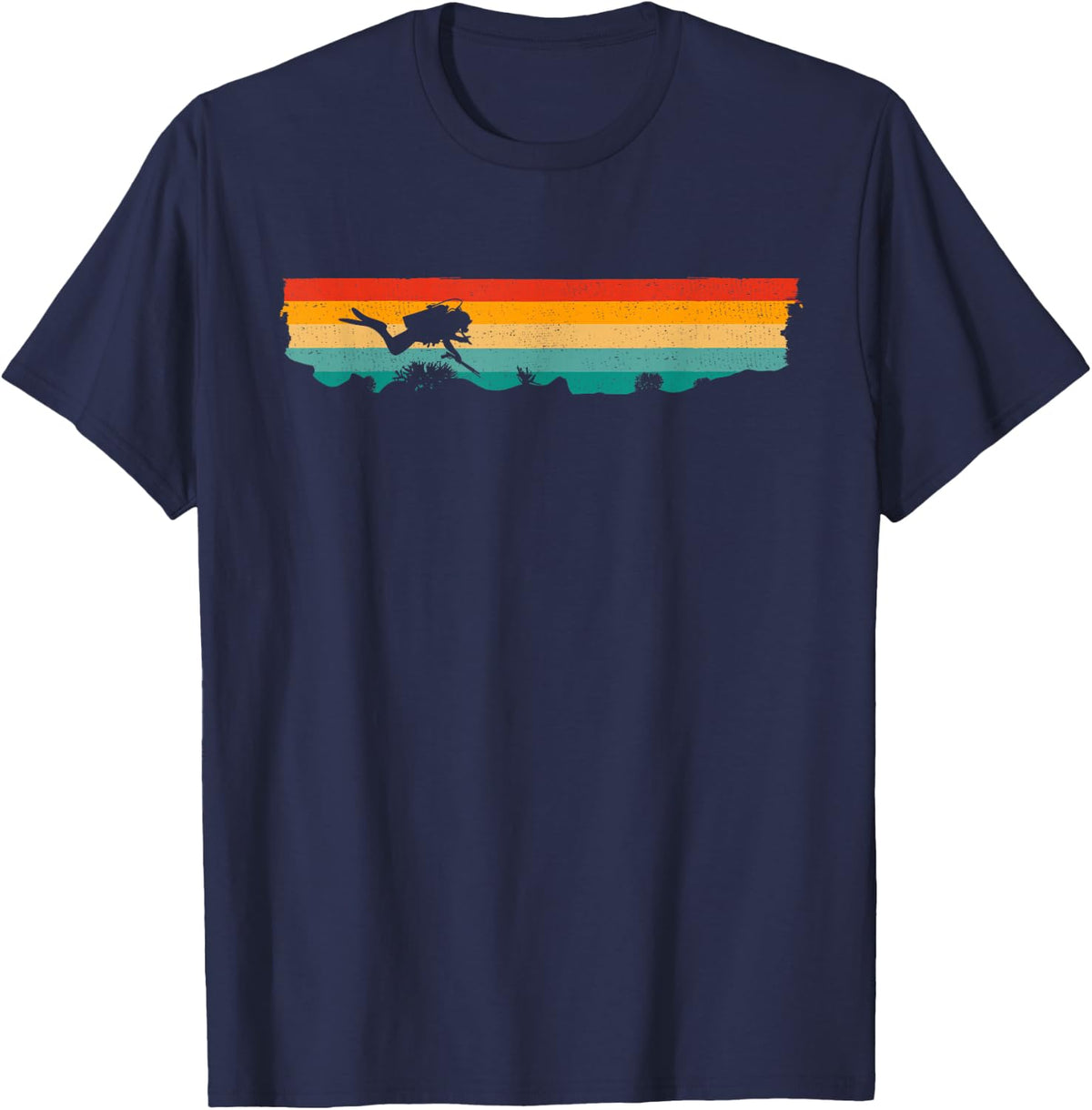 Scuba Diving Clothing - Scuba T-Shirt - Navy Blue