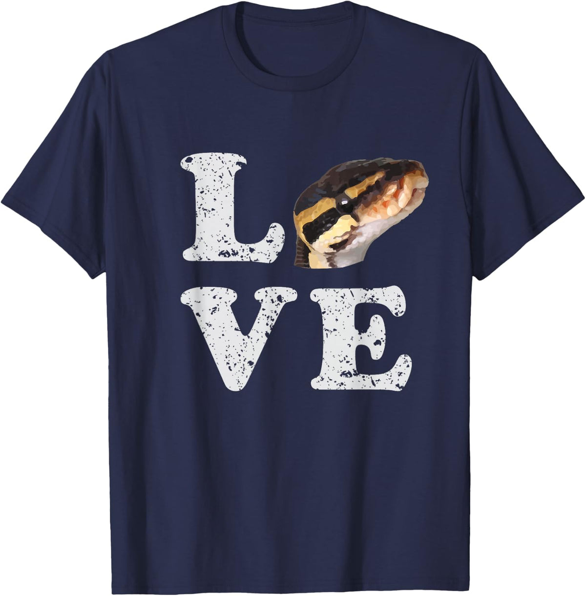 I Love my Ball Python T-shirt | Pet Snake Lovers Gift T-Shirt - Navy Blue