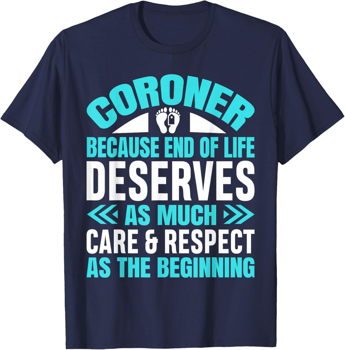 Coroner Forensic Scientist Autopsy Medical Examiner Coroner T-Shirt - Navy Blue