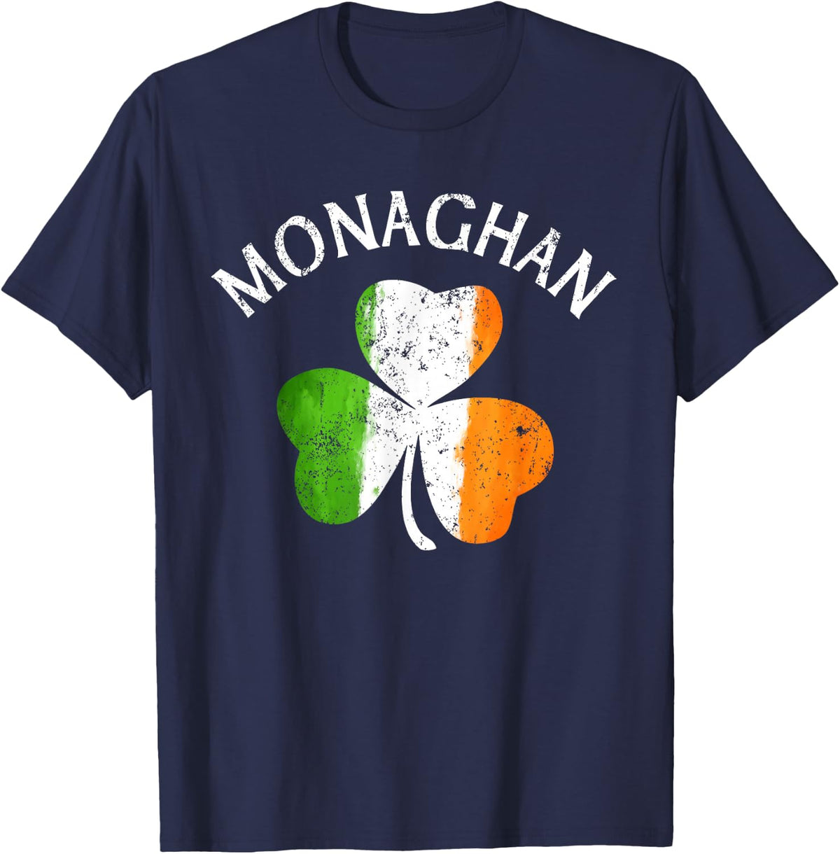Monaghan Irish Family Name T-Shirt - Navy Blue