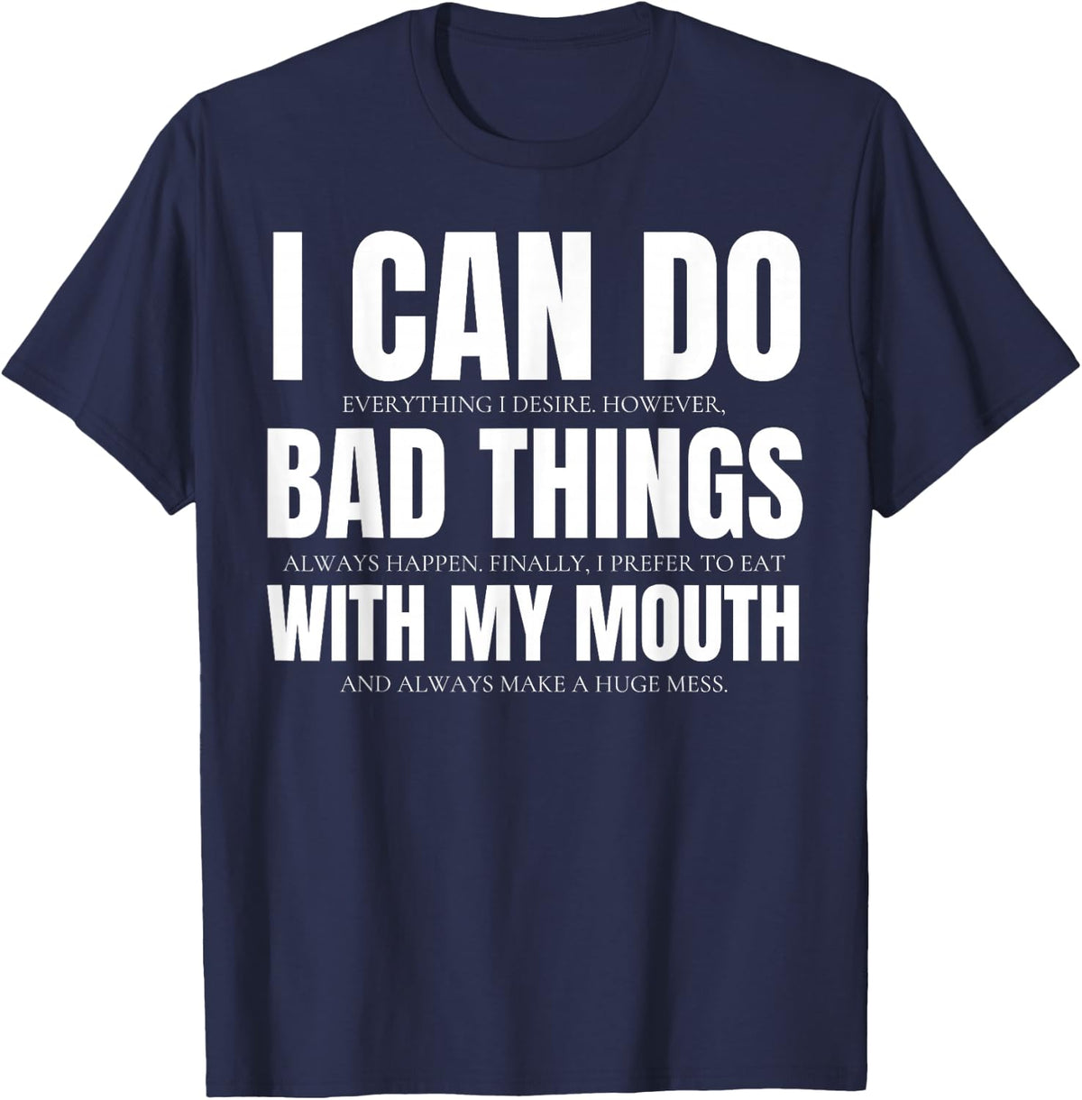 Sexual Innuendo Funny Offensive Adult Humor Gag Women T-Shirt - Navy Blue