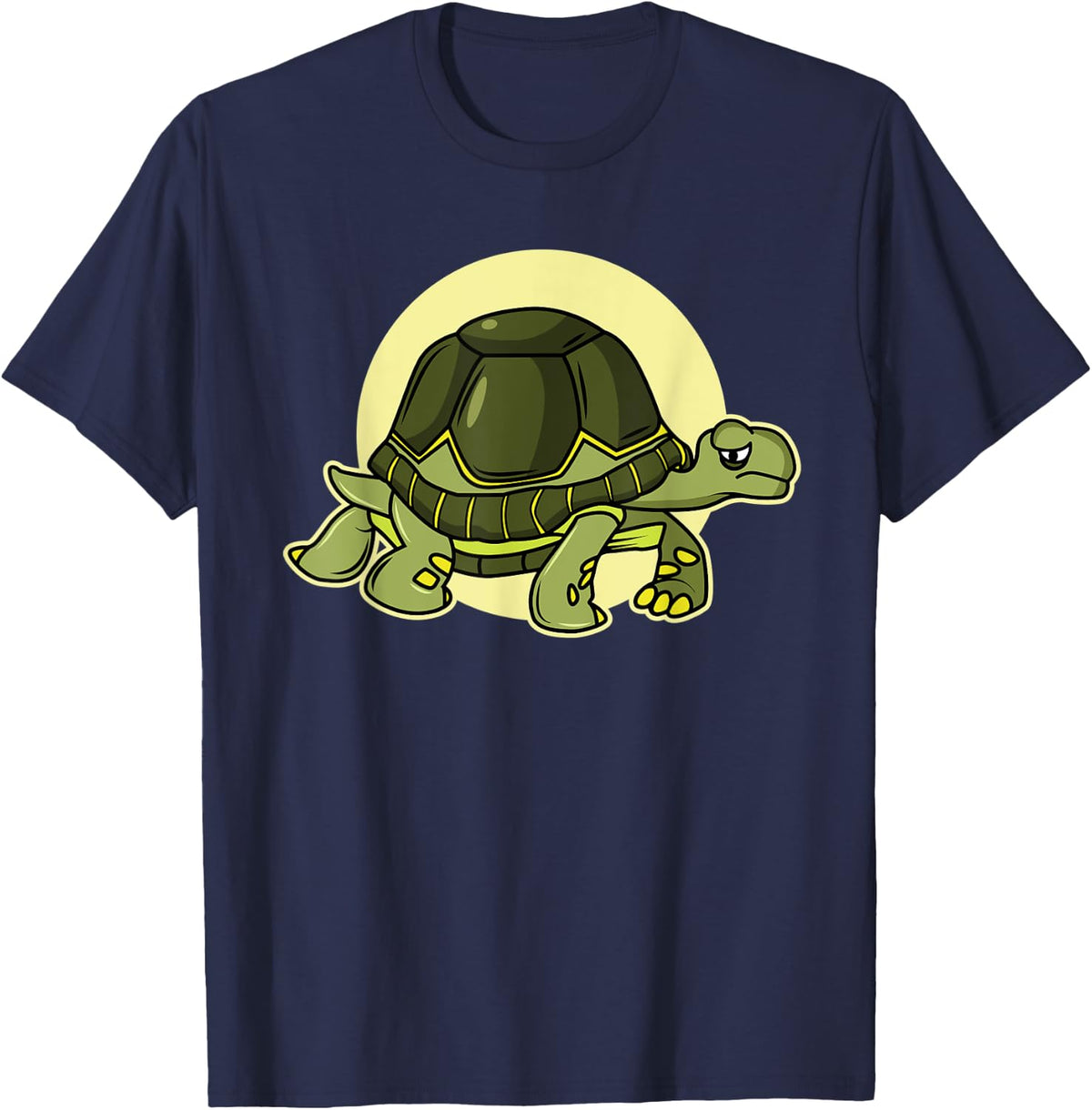 Slow Tortoise Turtle T-Shirt - Navy Blue