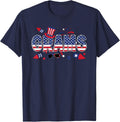 4th Of July Grams Grandmother American Flag Grams Grandma T-Shirt - Navy Blue