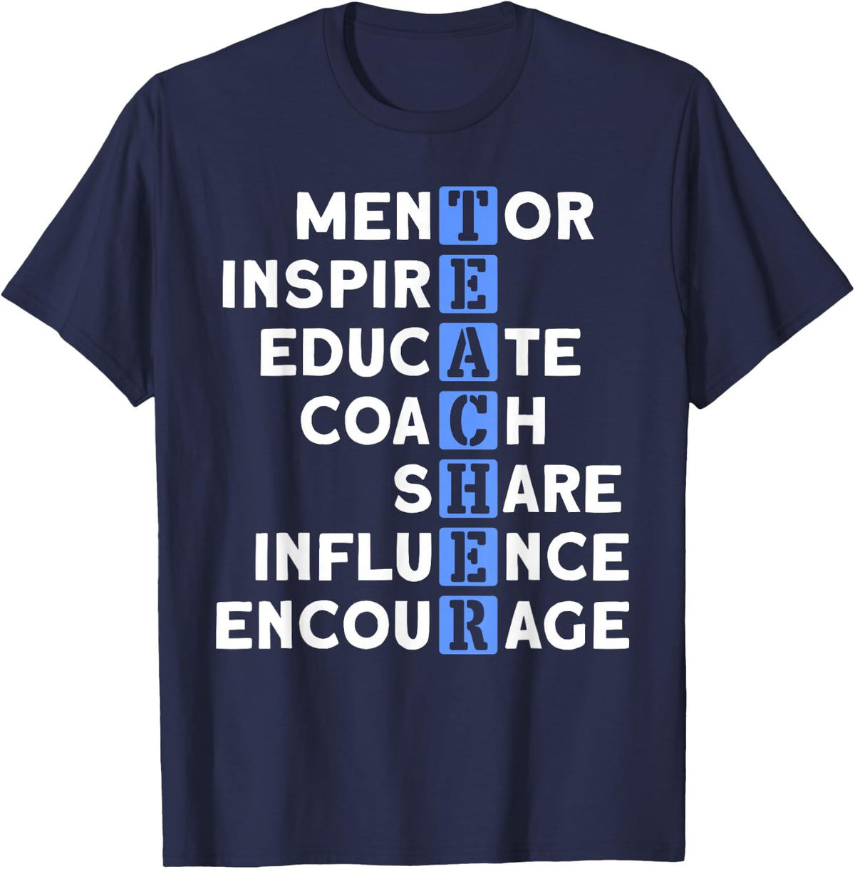 Teacher Definition For Teacher T-Shirt for Men Women - Navy Blue