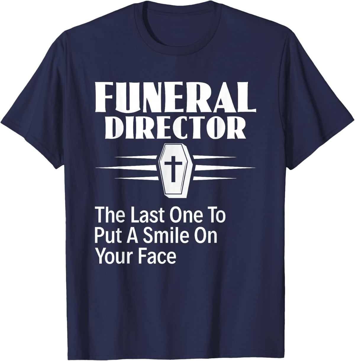 Funny Funeral Director Definition Embalmer Mortician T-Shirt - Navy Blue