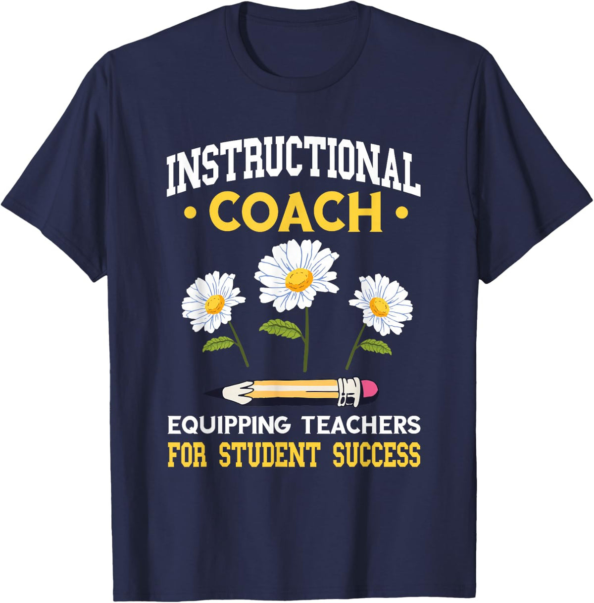 Instructional Coach Student Success Academic Specialist T-Shirt - Navy Blue