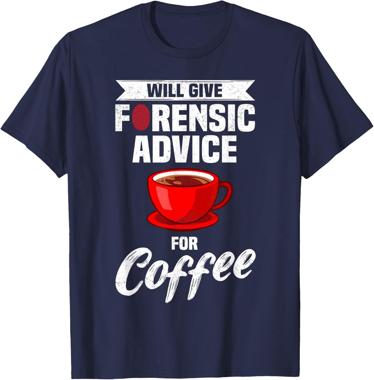 Crime Scene Forensics Criminology & Forensic Science T-Shirt - Navy Blue