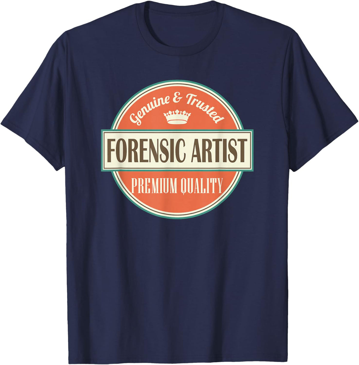 Forensic Artist T-shirt Occupation Job Vintage Gift Tee T-Shirt - Navy Blue