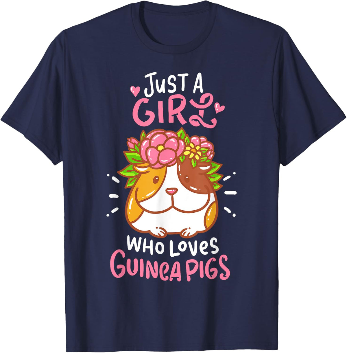 Guinea Pig Rodent Pet T-Shirt - Navy Blue