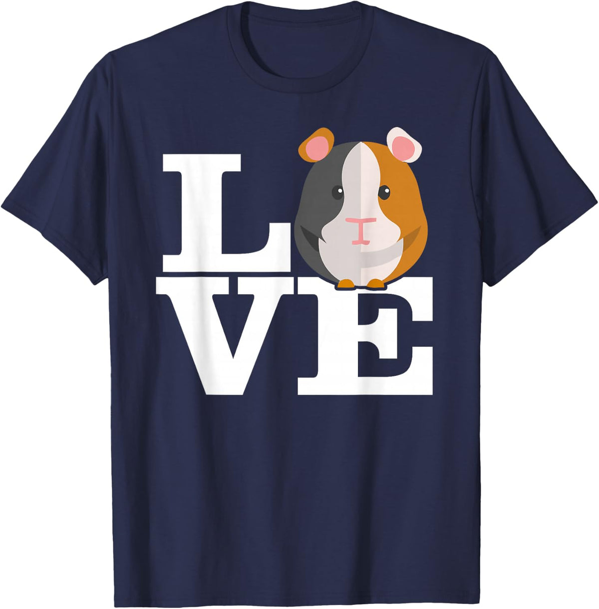 Guinea Pig Love Pet T-Shirt - Navy Blue