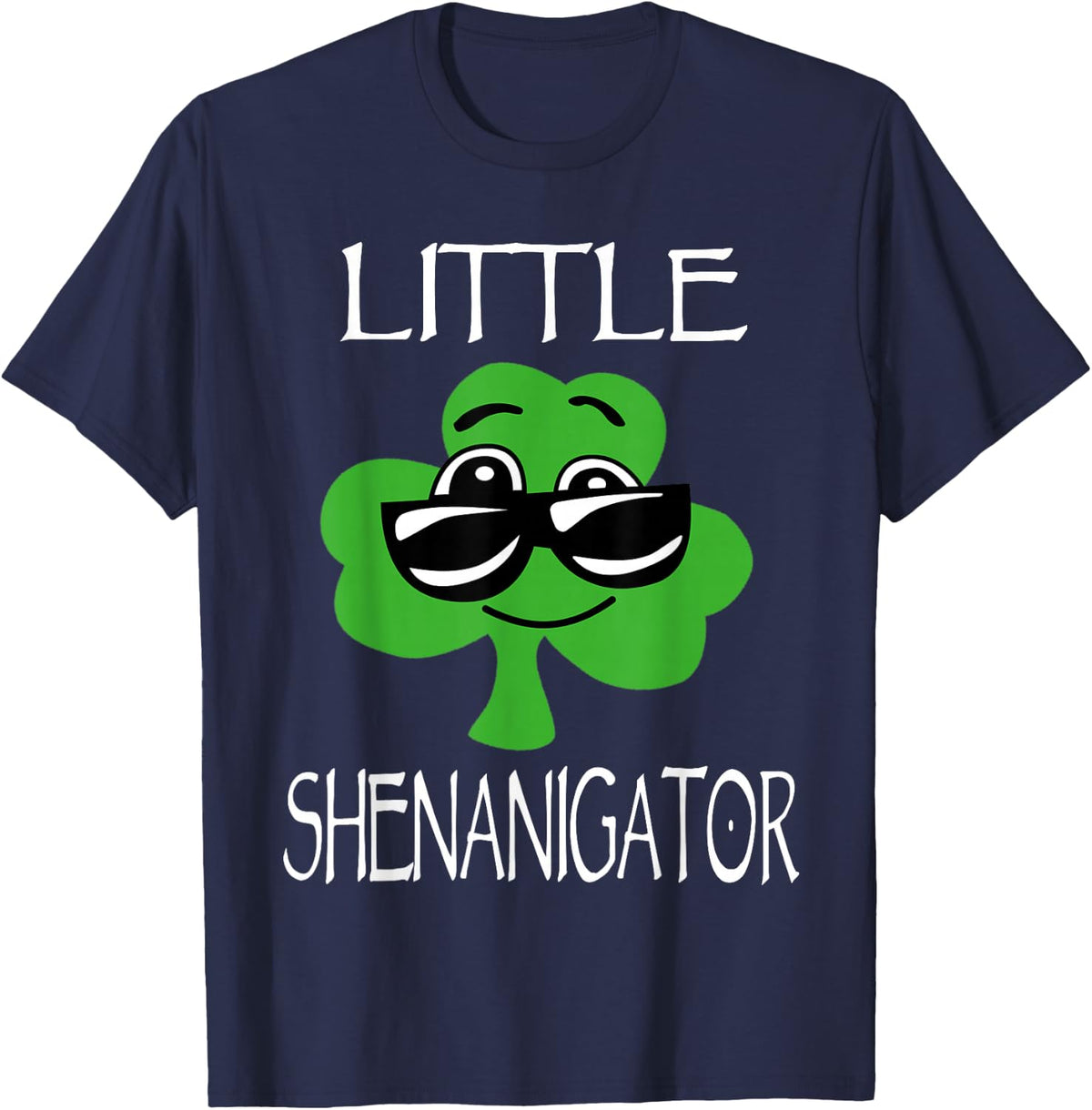 Kids Shenanigator St Patricks Day Shenanigans Boys Girls T-Shirt - Navy Blue
