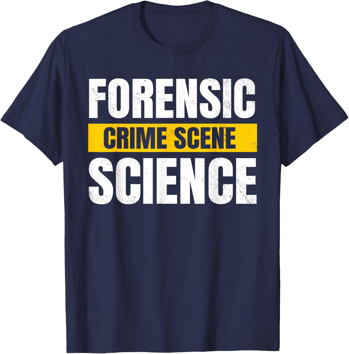 Forensic Science Crime Scene Criminalist Autopsy Technician T-Shirt - Navy Blue