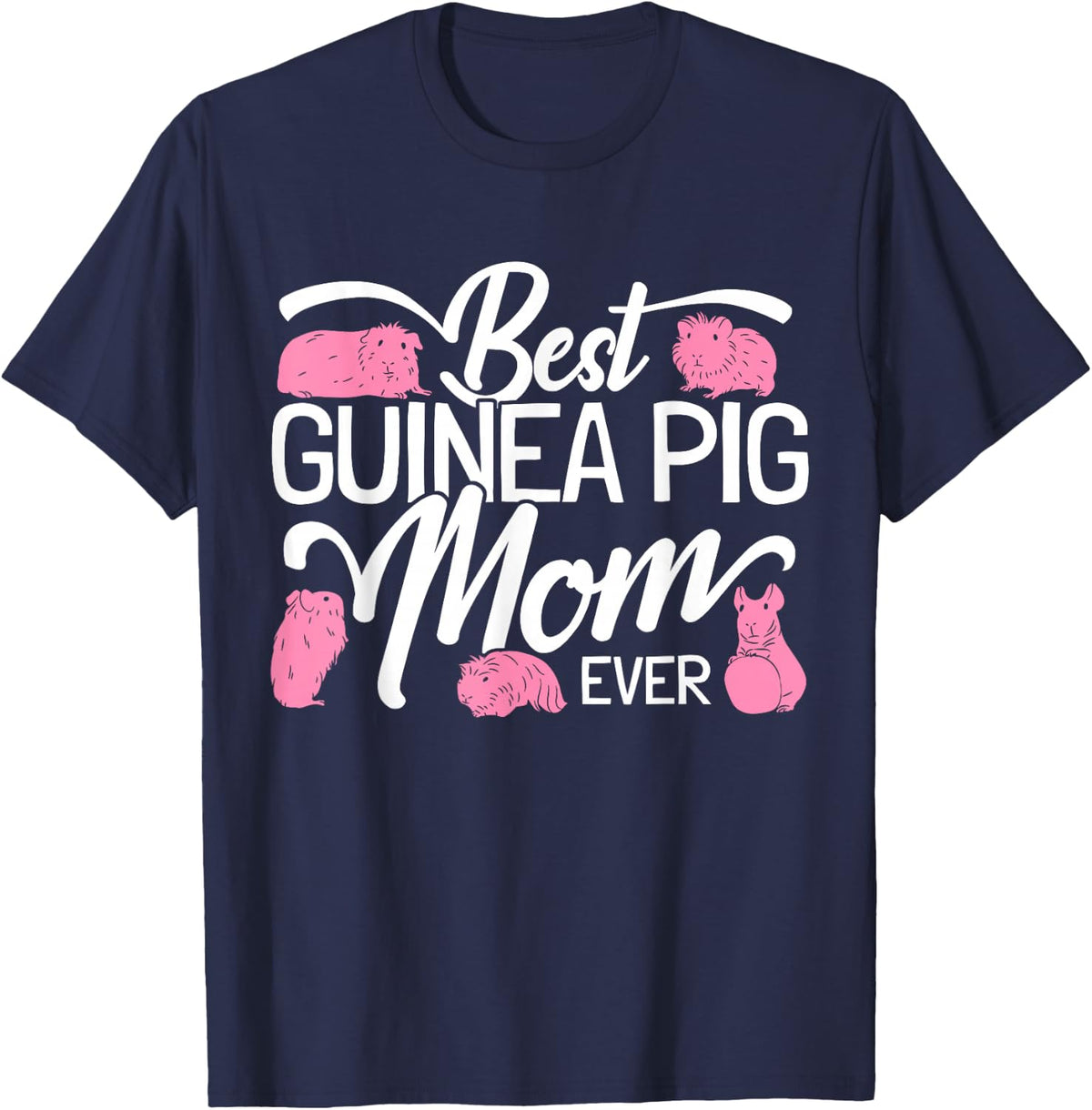 Guinea Pig Owner Guinea Pig Mom T-Shirt - Navy Blue