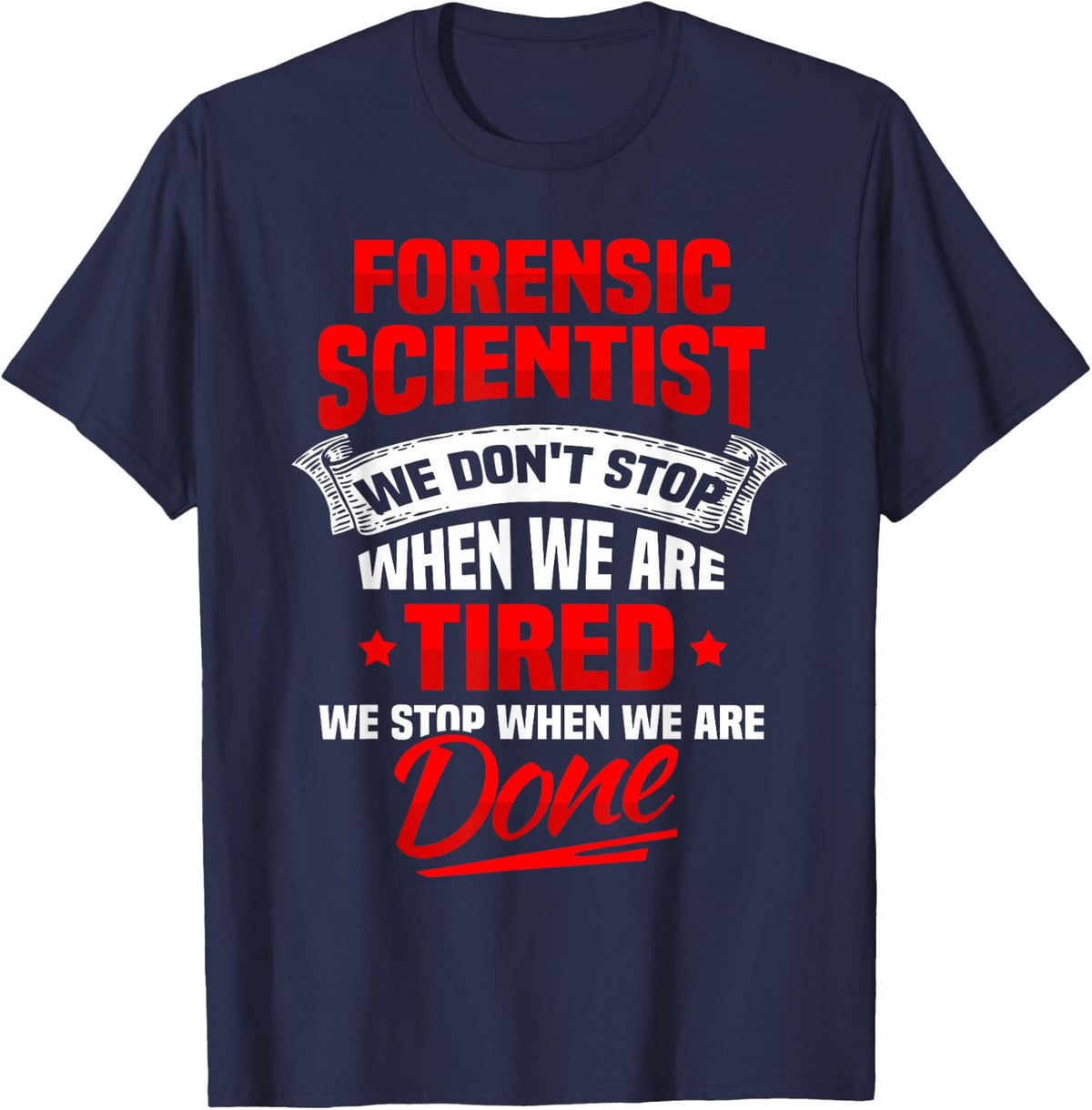 Kriminaltechnik Ermittler Forensics Criminology & Forensics T-Shirt - Navy Blue