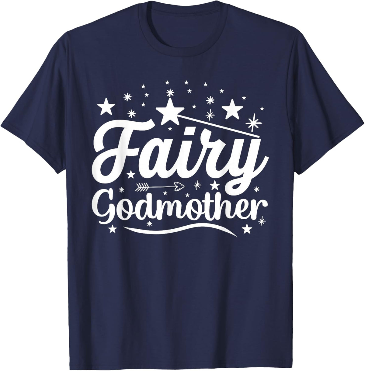 Godmother Fairy Godmother T-Shirt Tees For Women Gift Shirts For New Godmothers - Navy Blue