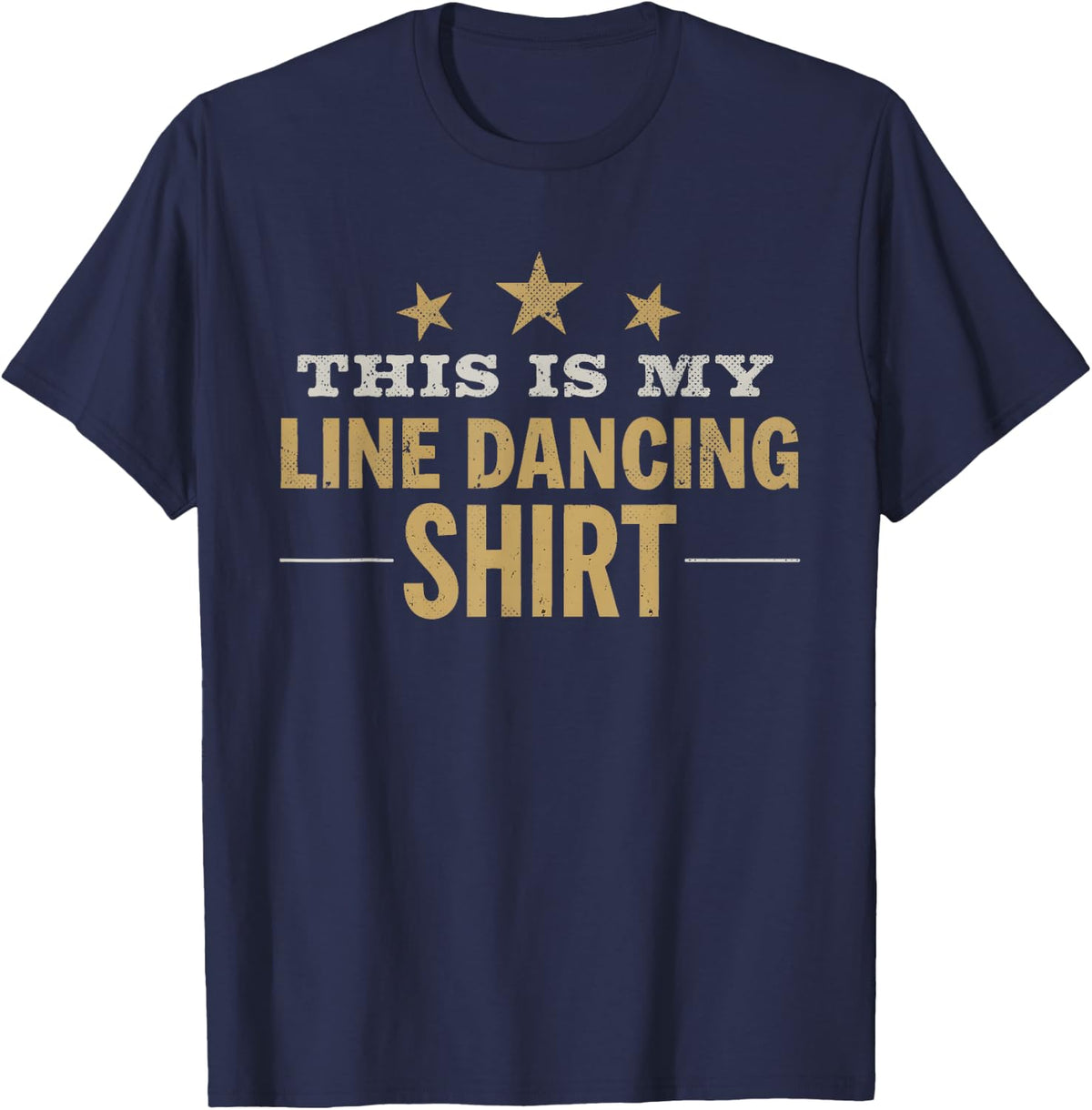 Funny Line Dance This is My Dancing Outfit T-Shirt - Navy Blue