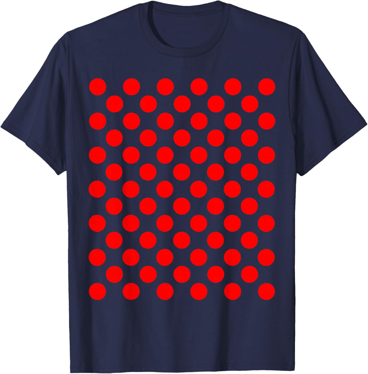 Polka Dot Art Funny Abstract T-Shirt - Navy Blue