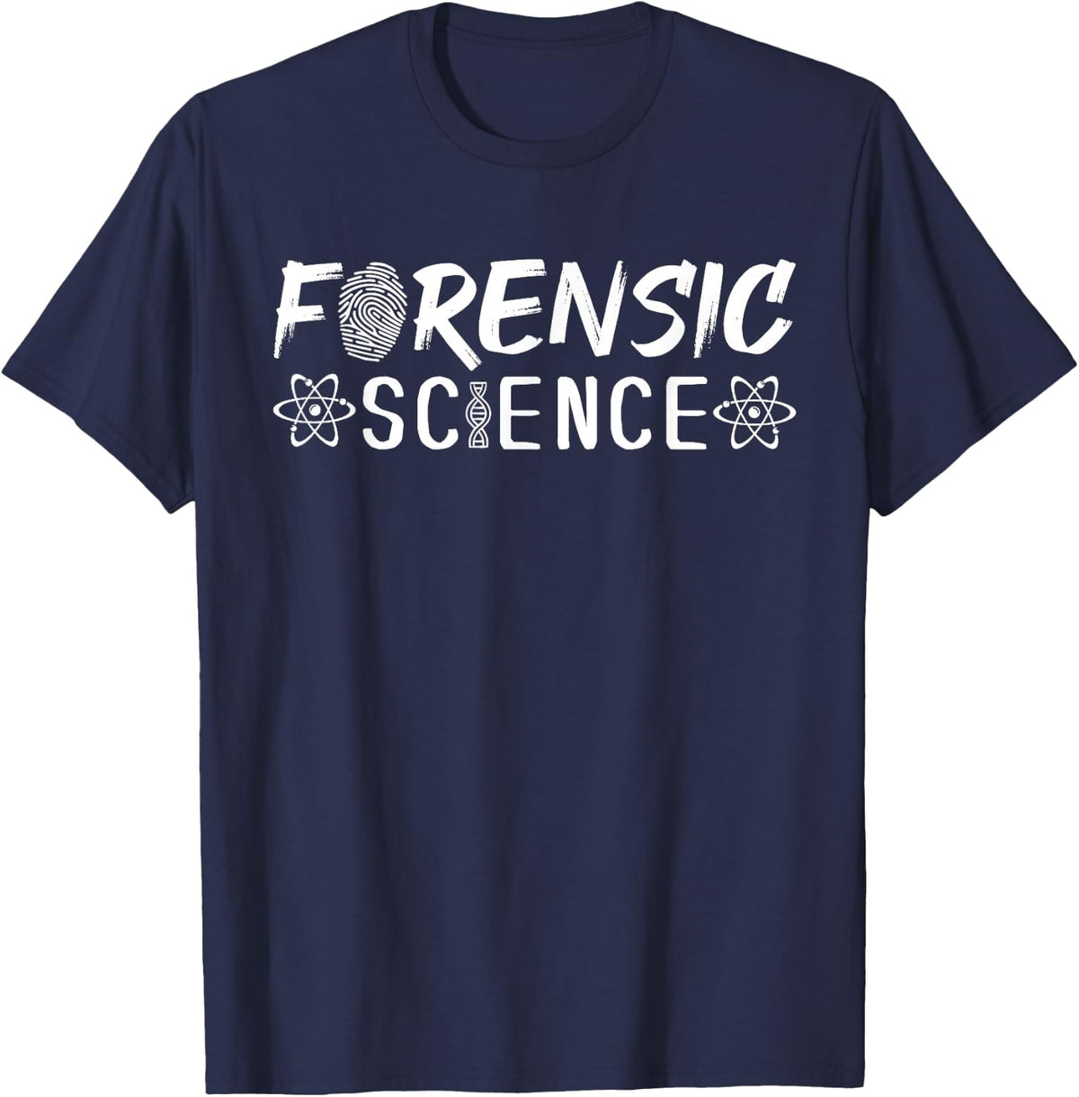 Evidence Fingerprint Crime Scene - Forensic Science Shirt T-Shirt - Navy Blue