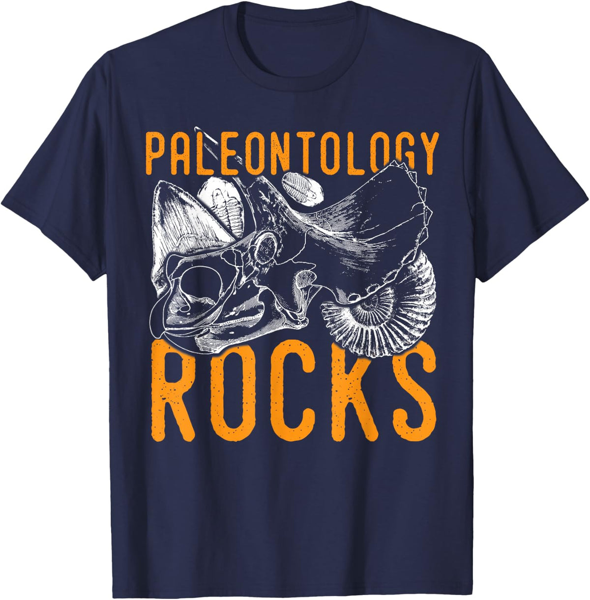 Paleontology tshirt, ideal gift for paleontologists - Navy Blue