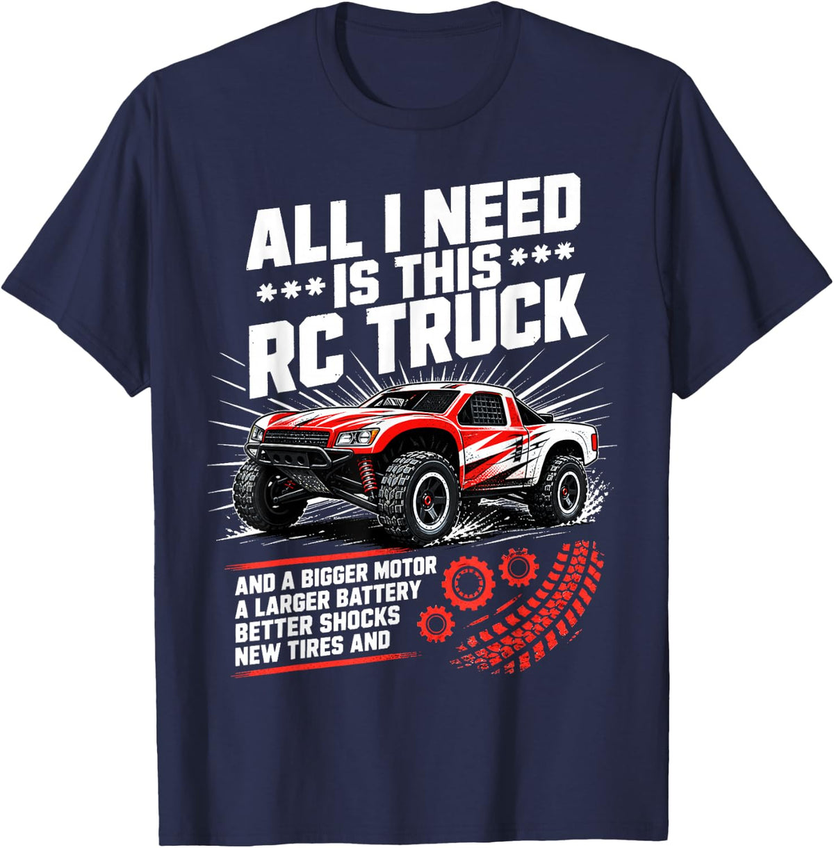 RC Car Racing Lover RC Car T-Shirt - Navy Blue