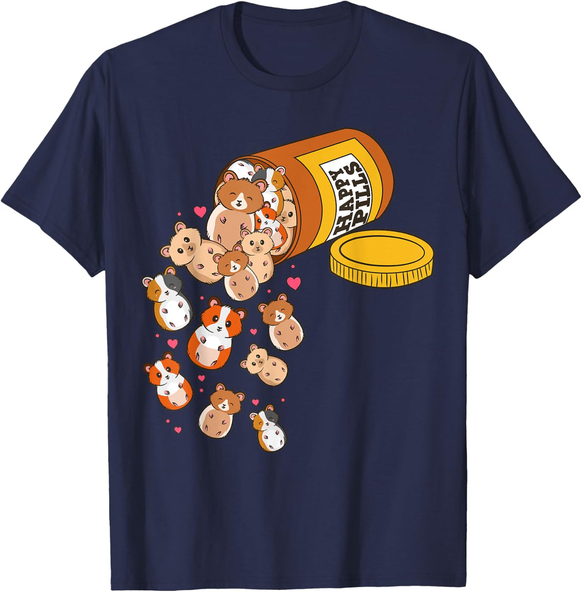 Guinea Pig Cute Gift T-Shirt - Navy Blue