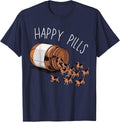 Happy Pills German Shepherd Dog Lovers T-Shirt - Navy Blue