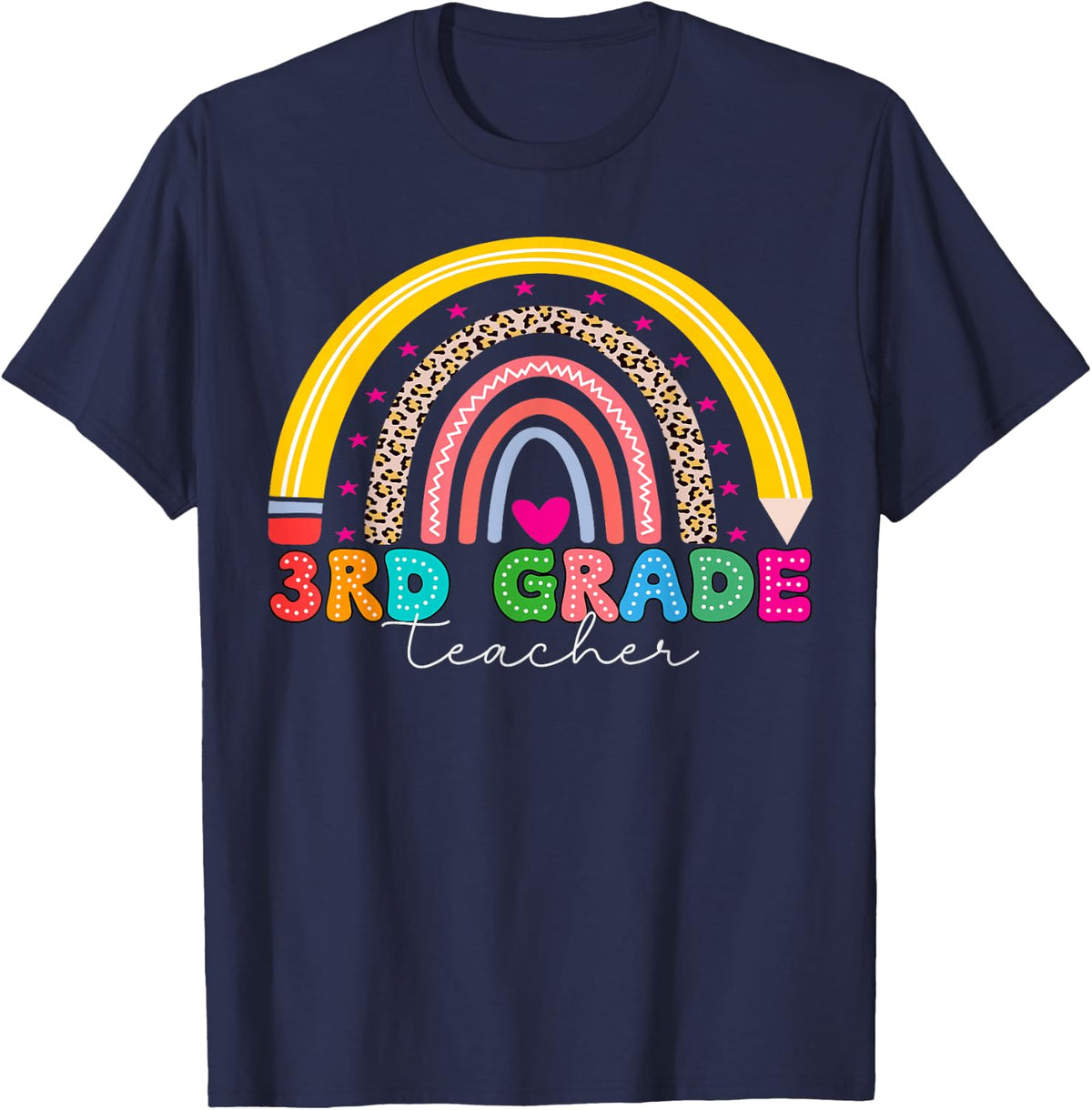 3rd Grade Team Teacher Third Grade Back to School T-Shirt - Navy Blue
