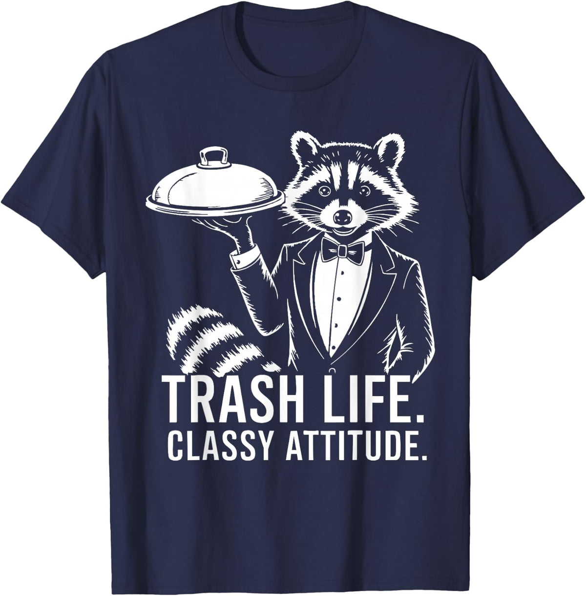 Trash Panda Raccoon Gifts Funny Raccoon Animal Humor Meme T-Shirt - Navy Blue