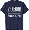 Veteran Wrote Blank Check Payable United States of America T-Shirt - Navy Blue
