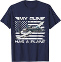 A-10 Thunderbolt II Warthog My Gun Has A Plane Flag US T-Shirt - Navy Blue