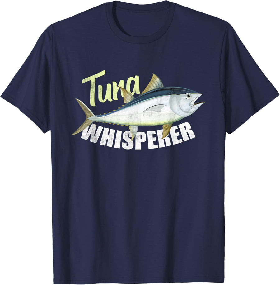 Tuna Whisperer Funny tees for tuna Fishing Lover T-Shirt - Navy Blue