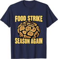Ball Python Food Strike Season Again Snake Keeper Reptile T-Shirt - Navy Blue