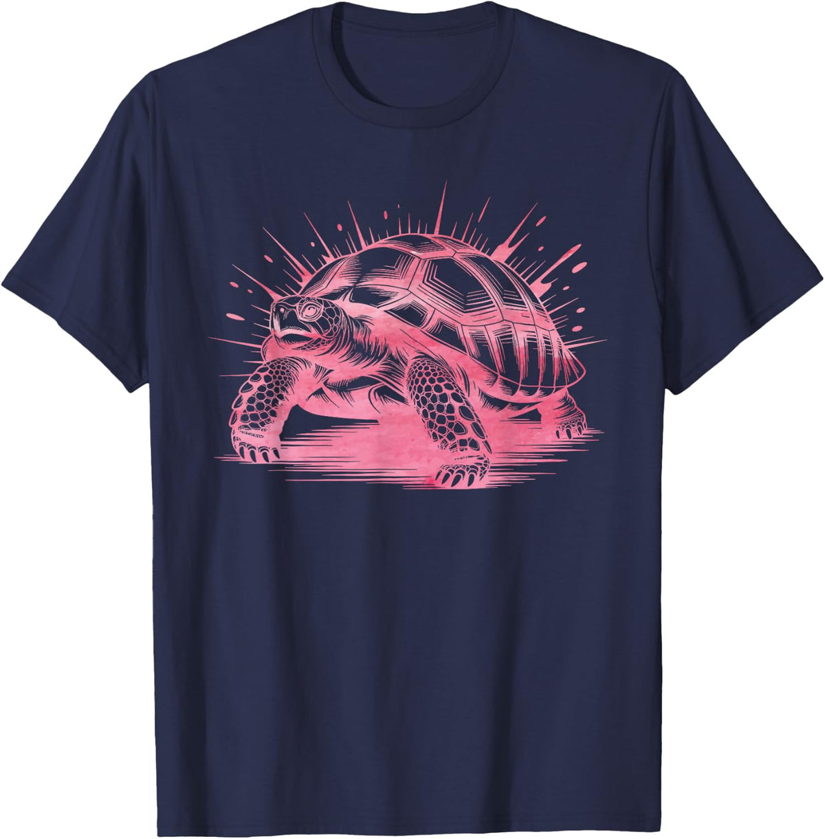 Tortoise Design for Men Women Kids Pet Tortoise T-Shirt - Navy Blue