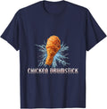 Chicken Nuggets Heavy Metal Tour Hardcore Music T-Shirt - Navy Blue