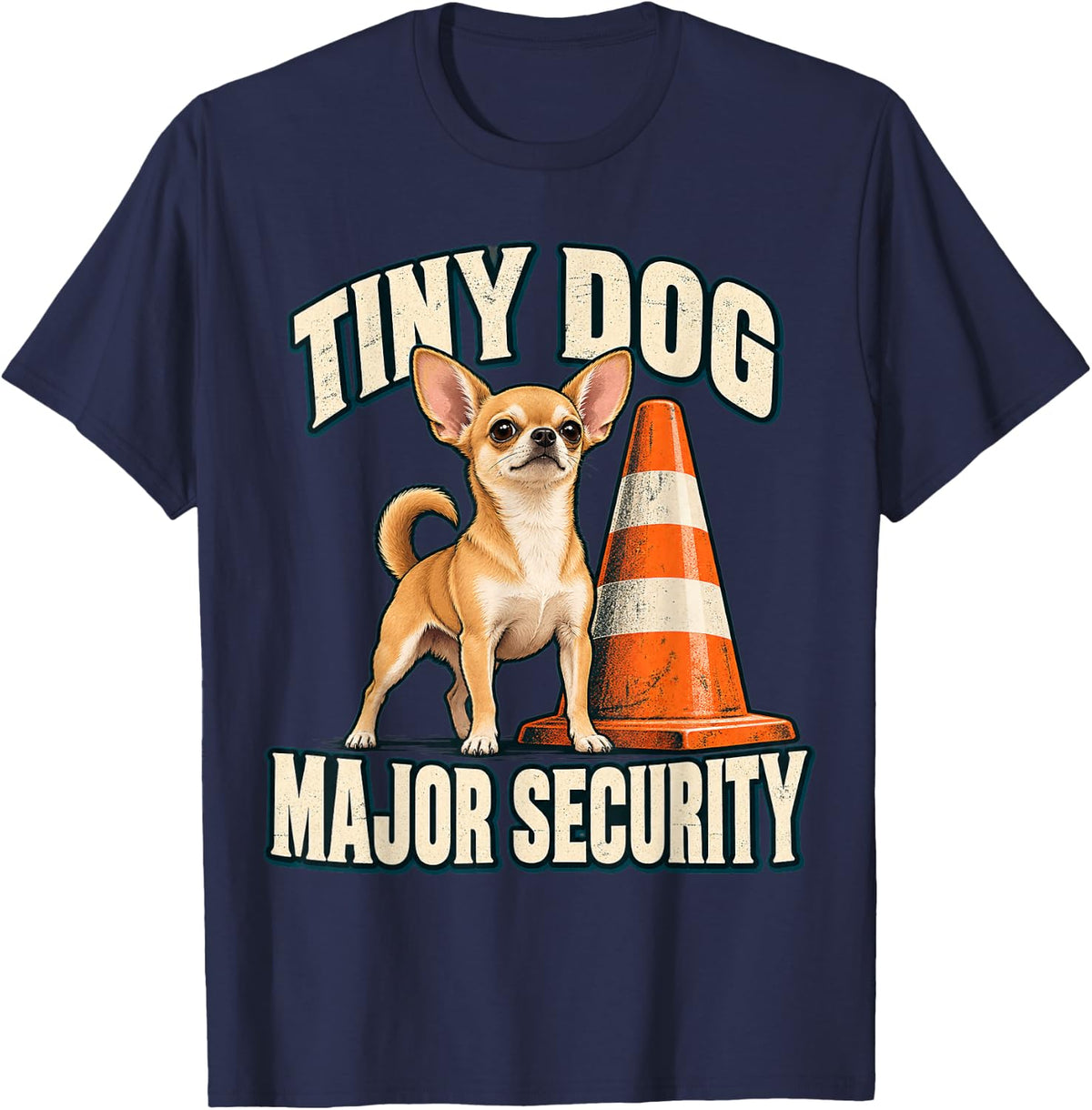 Funny Chihuahua Puppy T-Shirt - Navy Blue